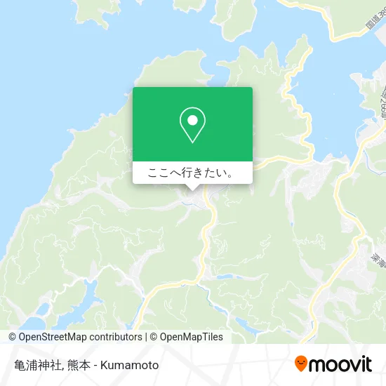 亀浦神社地図