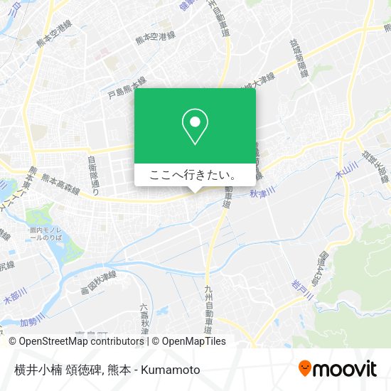 横井小楠 頌徳碑地図