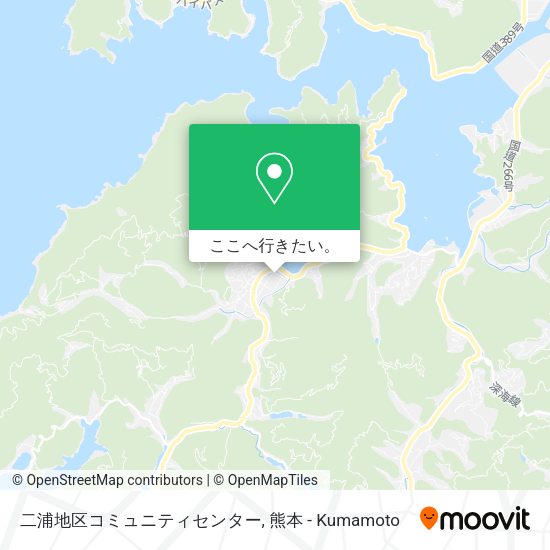 二浦地区コミュニティセンター地図