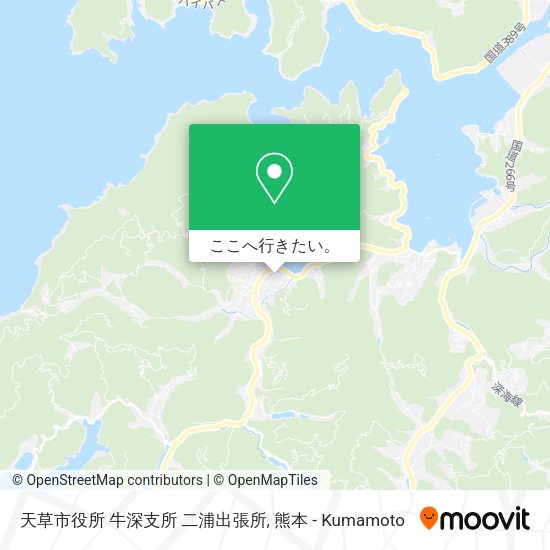 天草市役所 牛深支所 二浦出張所地図