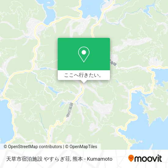 天草市宿泊施設 やすらぎ荘地図