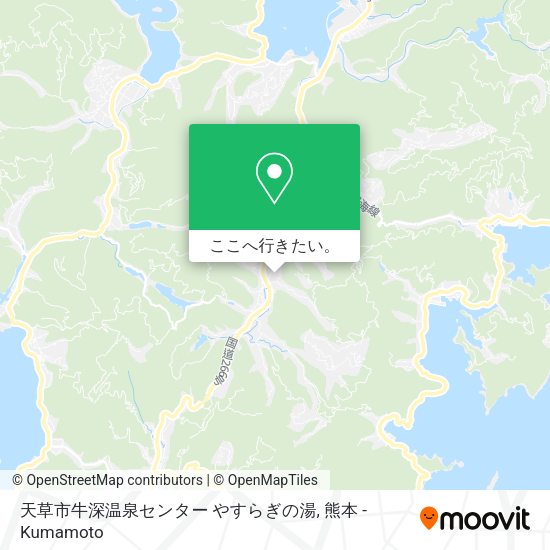 天草市牛深温泉センター やすらぎの湯地図
