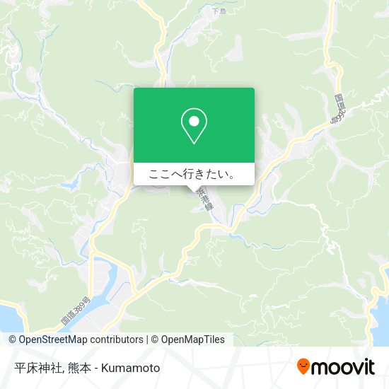 平床神社地図