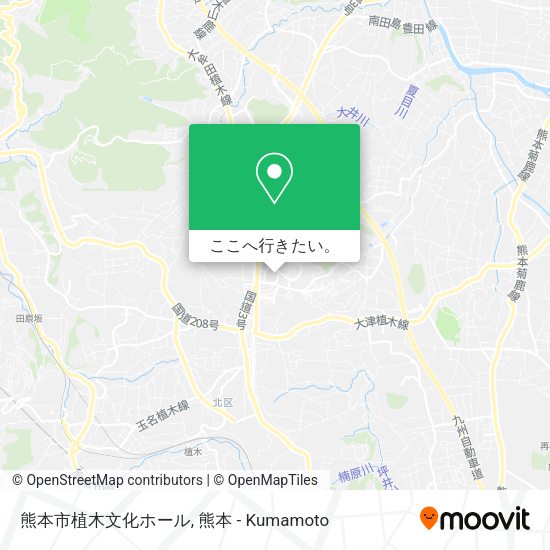 熊本市植木文化ホール地図