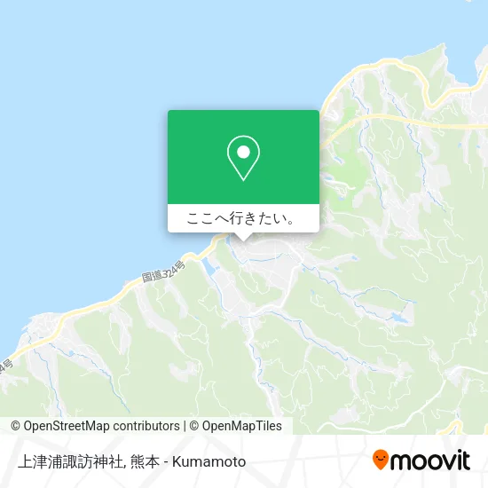 上津浦諏訪神社地図