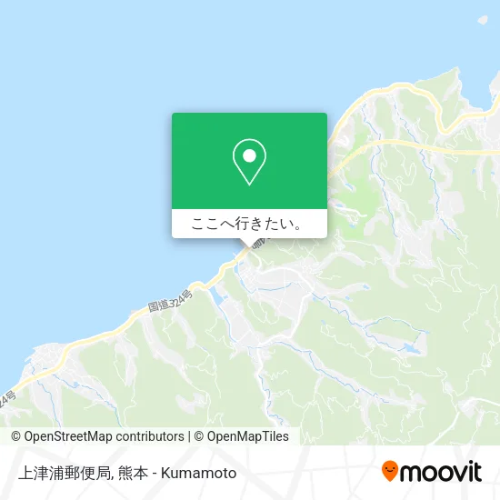 上津浦郵便局地図