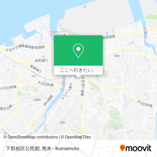下郡校区公民館地図