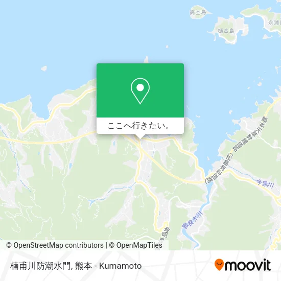 楠甫川防潮水門地図