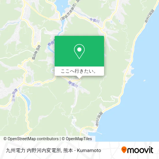 九州電力 内野河内変電所地図