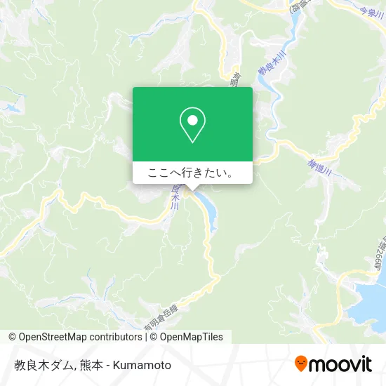 教良木ダム地図