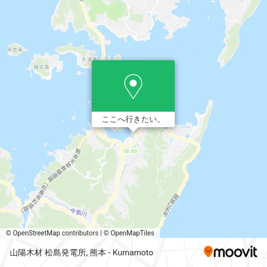 山陽木材 松島発電所地図