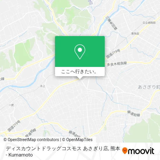 ディスカウントドラッグコスモス あさぎり店地図