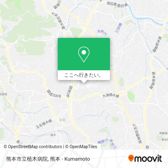 熊本市立植木病院地図