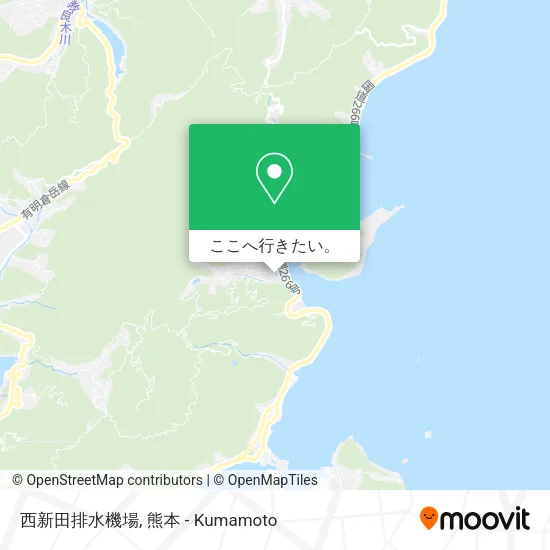 西新田排水機場地図
