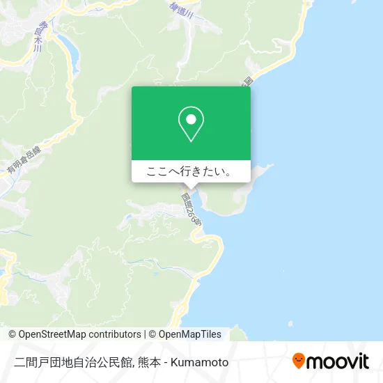 二間戸団地自治公民館地図
