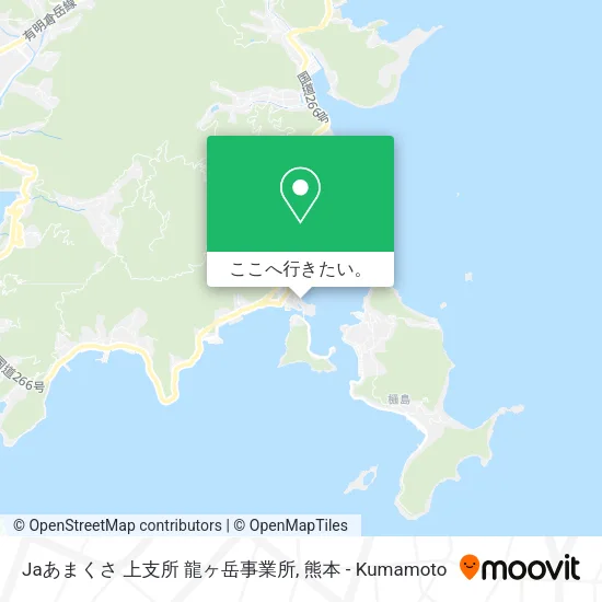 Jaあまくさ 上支所 龍ヶ岳事業所地図