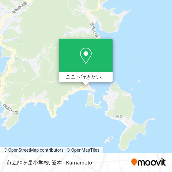 市立龍ヶ岳小学校地図