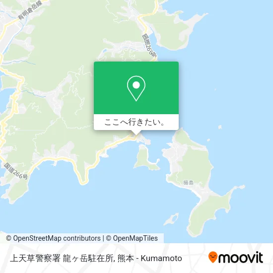 上天草警察署 龍ヶ岳駐在所地図