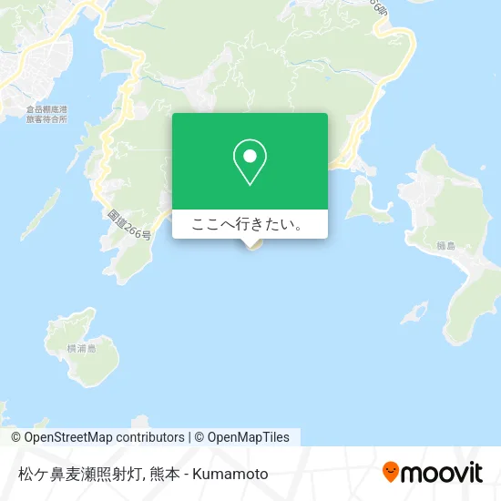 松ケ鼻麦瀬照射灯地図