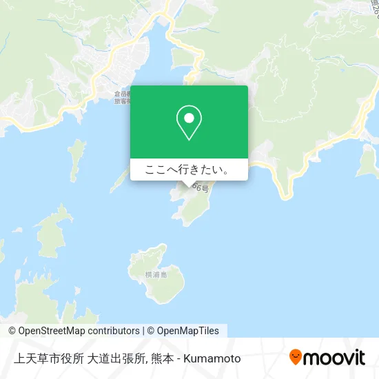 上天草市役所 大道出張所地図