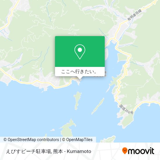 えびすビーチ駐車場地図