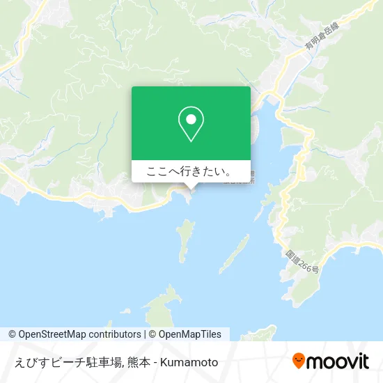 えびすビーチ駐車場地図