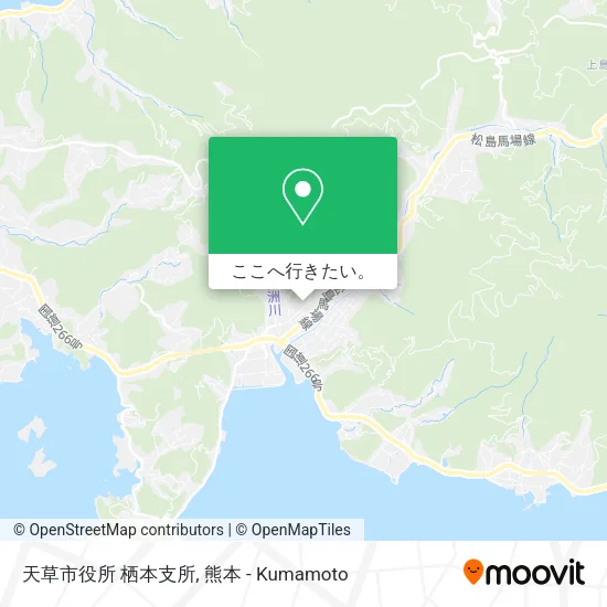 天草市役所 栖本支所地図