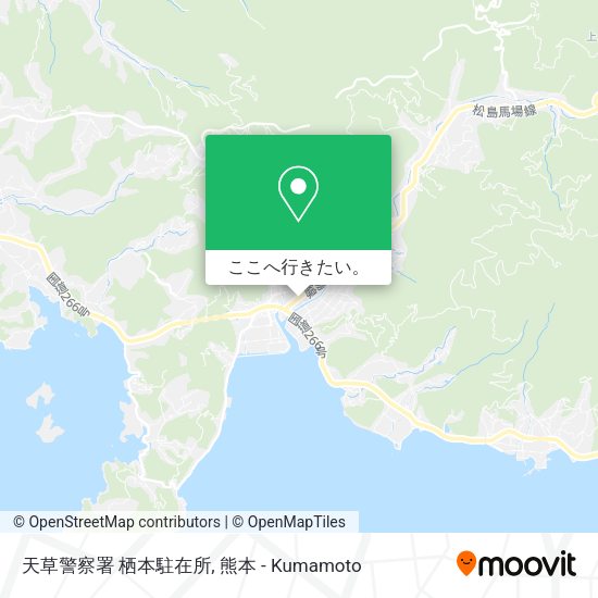 天草警察署 栖本駐在所地図