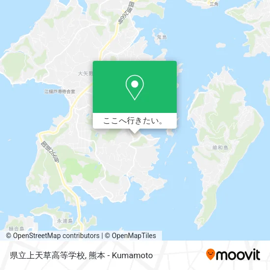 県立上天草高等学校地図