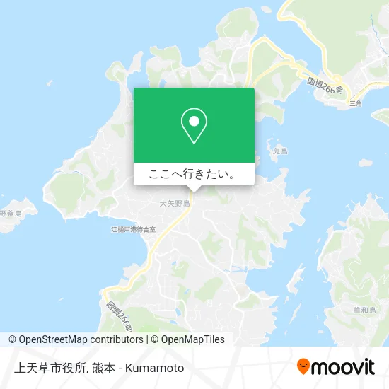 上天草市役所地図
