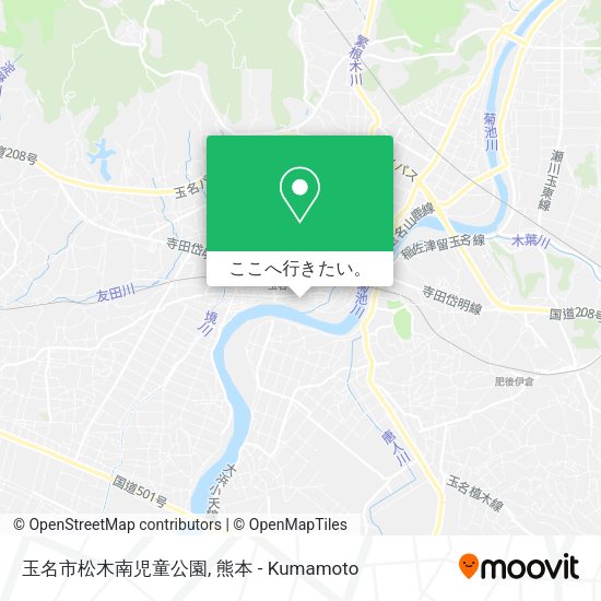 玉名市松木南児童公園地図