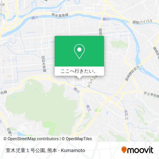 萱木児童１号公園地図