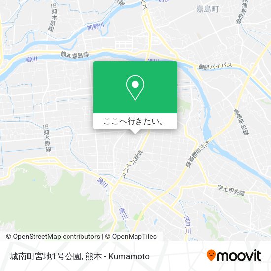 城南町宮地1号公園地図
