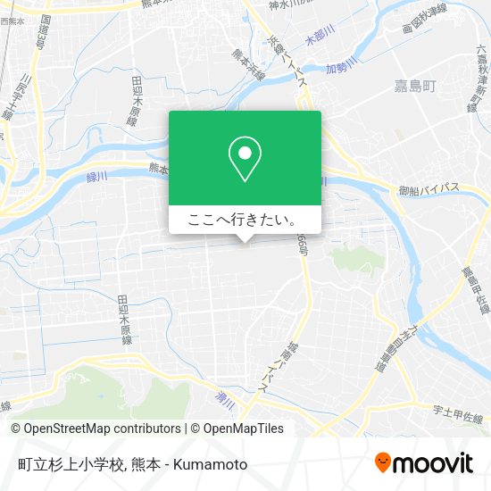 町立杉上小学校地図
