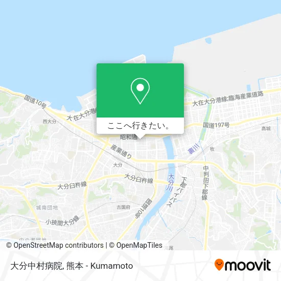 大分中村病院地図