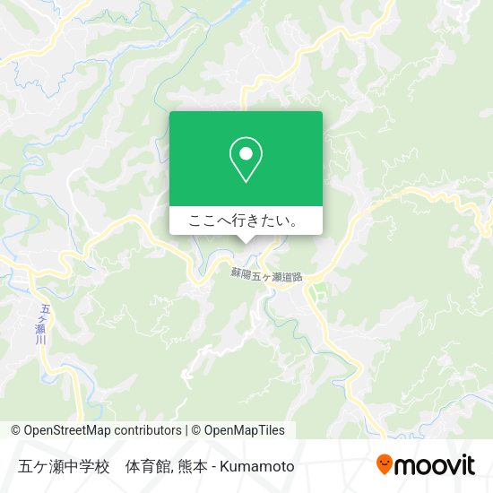 五ケ瀬中学校　体育館地図