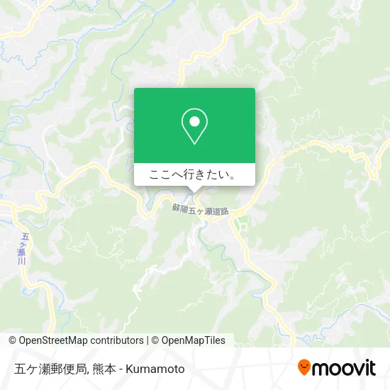 五ケ瀬郵便局地図