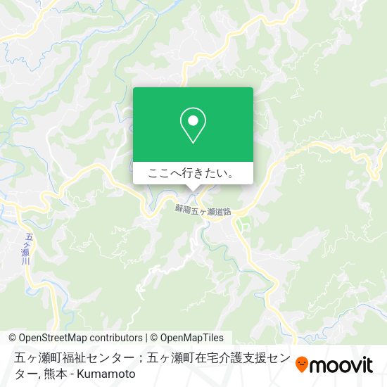 五ヶ瀬町福祉センター；五ヶ瀬町在宅介護支援センター地図