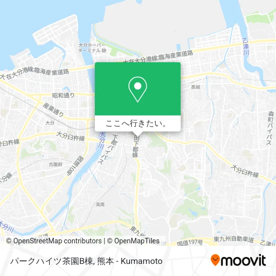 パークハイツ茶園B棟地図