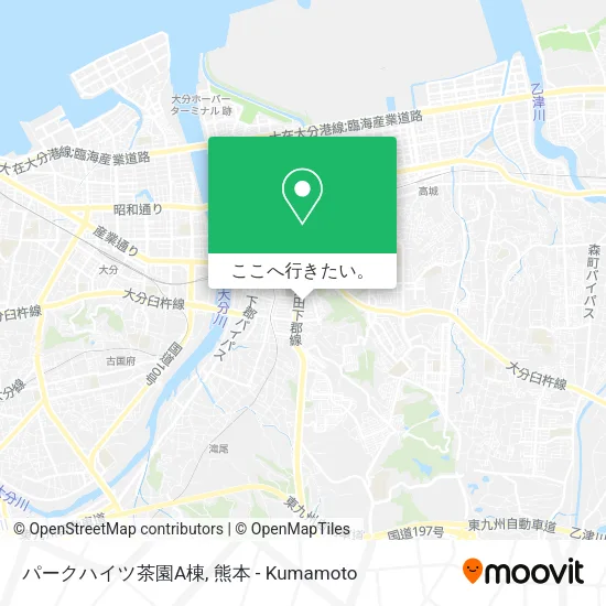 パークハイツ茶園A棟地図