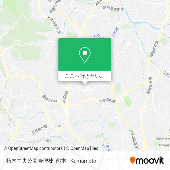 植木中央公園管理棟地図