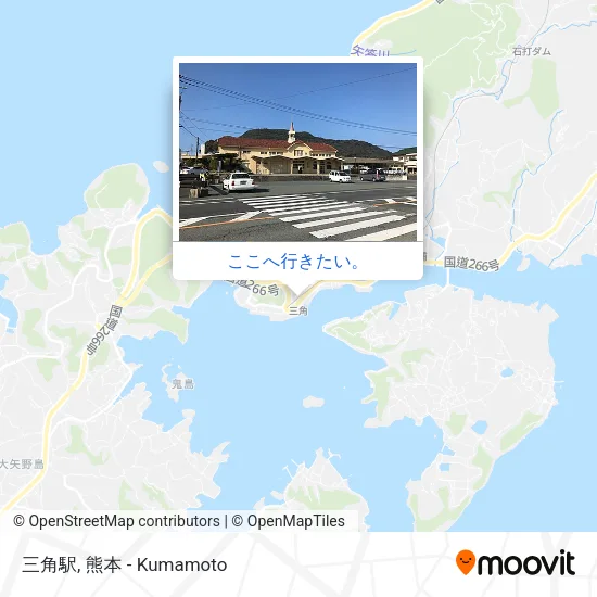 三角駅地図