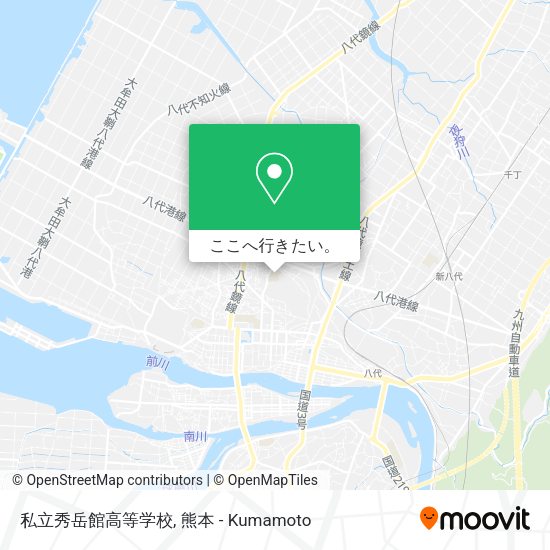 私立秀岳館高等学校地図