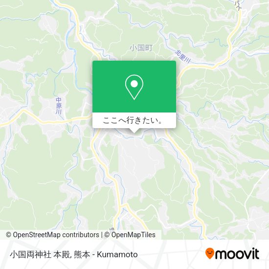 小国両神社 本殿地図
