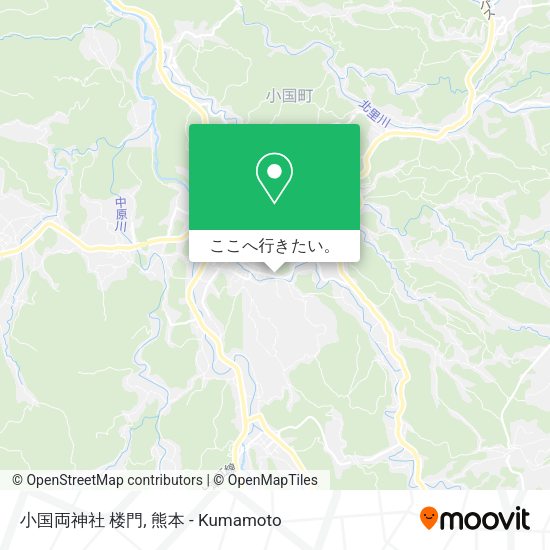 小国両神社 楼門地図