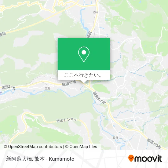 新阿蘇大橋地図