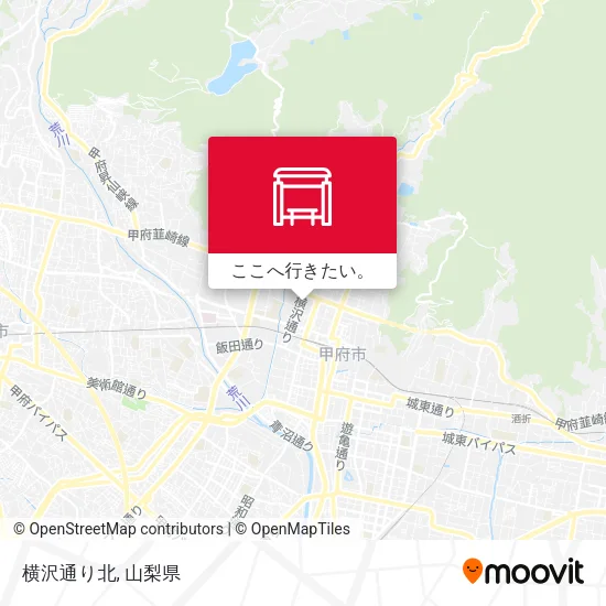 横沢通り北地図