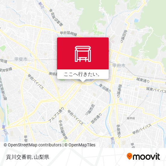 貢川交番前地図