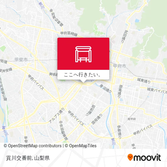 貢川交番前地図
