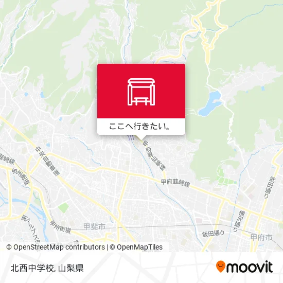 北西中学校地図